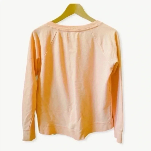 Gap Fit Womens Long Sleeves Loungewear Soft Peach Bohemian Sweatshirt SZ XS - Picture 2 of 2
